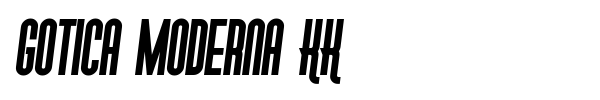 Gotica Moderna KK font preview